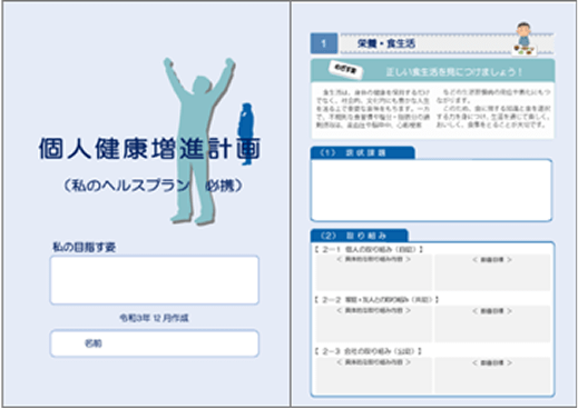 健康経営の具体的な推進計画の作成イメージ